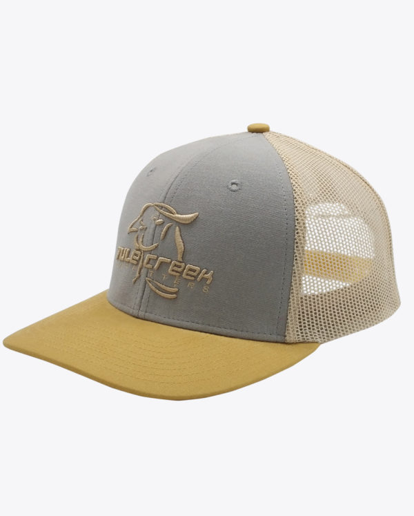Tule Creek Grey Khaki Trucker Hat - Image 2