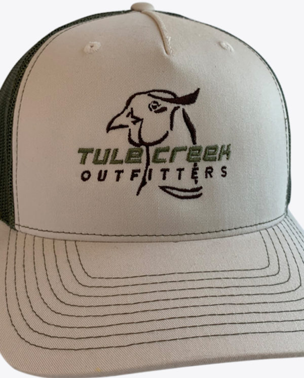 Tule Creek Light Tan Green Flat Panel Hat - Image 3