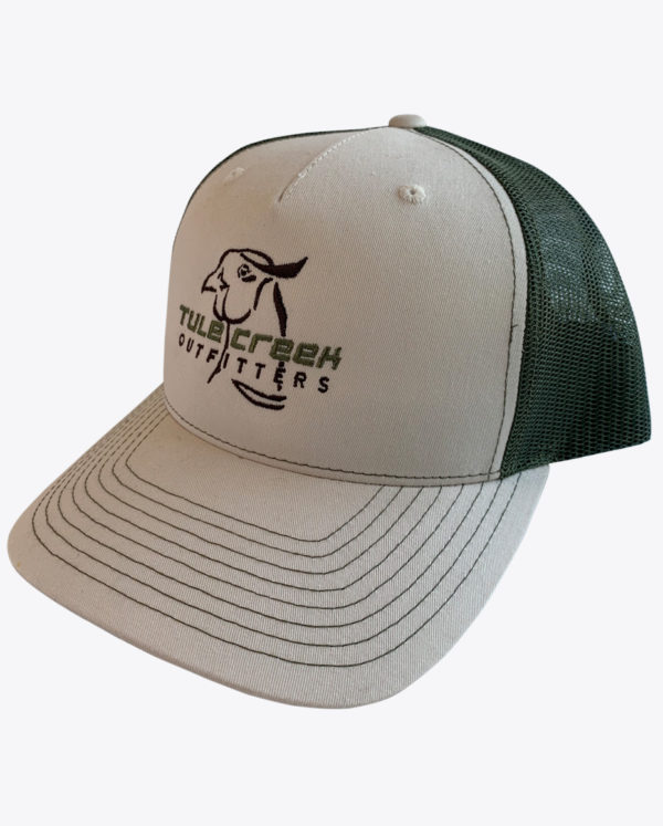 Tule Creek Light Tan Green Flat Panel Hat - Image 2